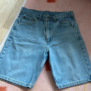 Vintage carhartt jean shorts .